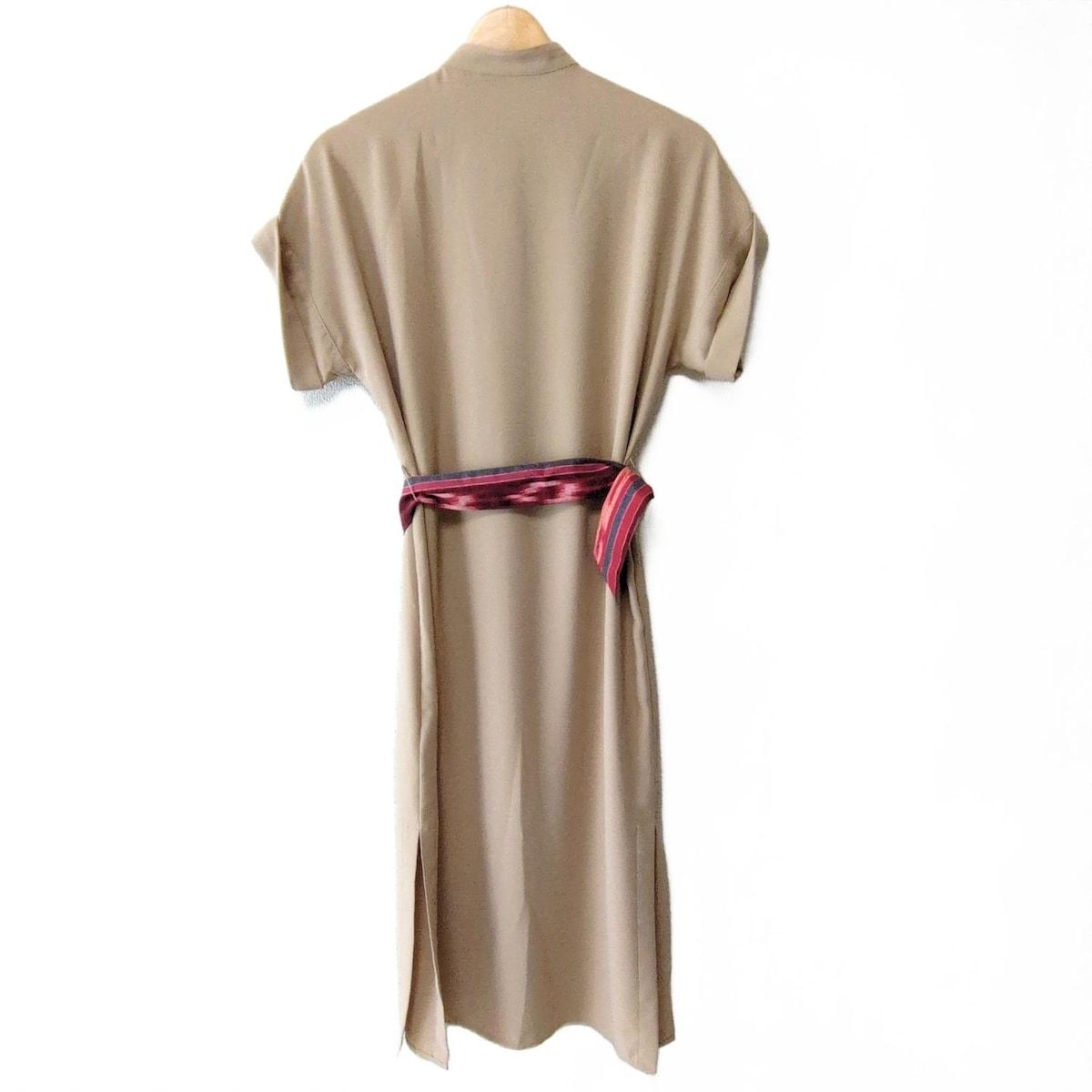 RalphLauren ラルフローレン ワンピース サイズ00 XS レディース - ベージュ 半袖 ロング シャツワンピ