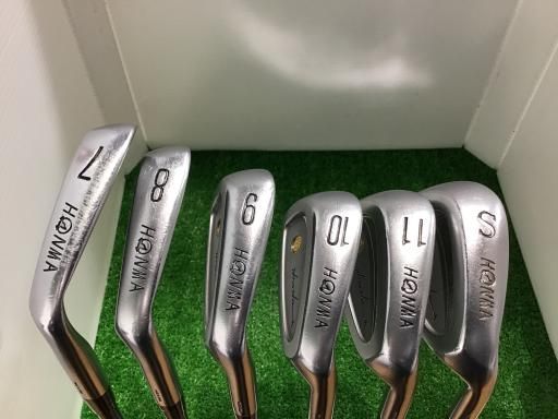 本間ゴルフ LB-708 H-F 24K GP 8S アイアンセット IR 3S SUPER FERRITE CARBON PROSPECIAL フレックスその他 メンズ 男性用 右利き 右用 Cランク ゴルフクラブ