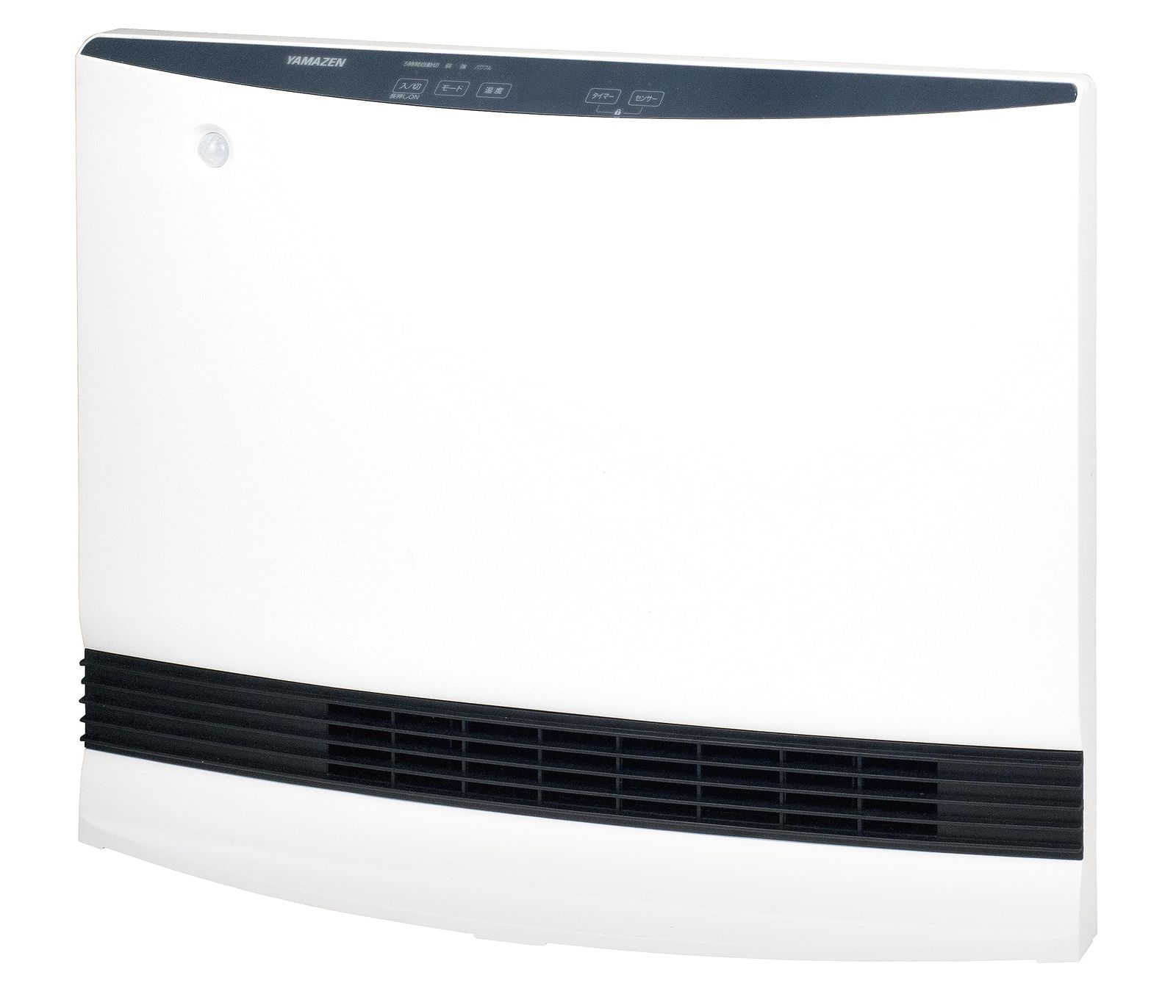 山善 セラミックファンヒーター セラミックヒーター 大風量 ワイド 人感センサー付 温度センサー付 省エネ 1200 W 温風3段階切替 切タイマー 足元 ホワイト DSF-VP 123 4 薄型