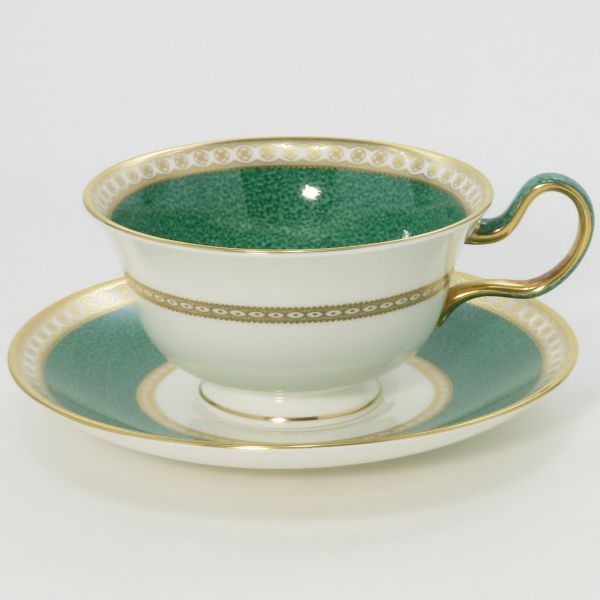 ウェッジウッド カップ&ソーサー ユーランダー パウダー グリーン C-S 洋食器 1客 WEDGWOOD 1級品