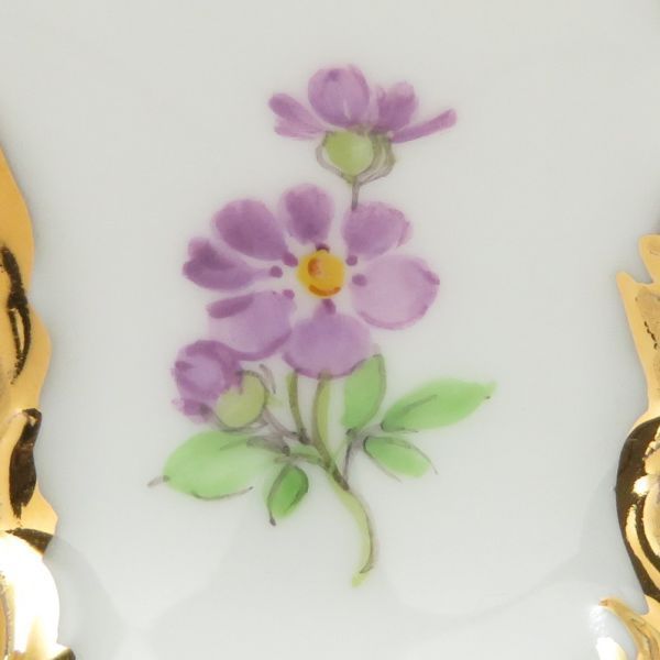 マイセン クリーマー Bフォーム グランツゴールド 散らし小花 クリーマー ミルク差し 金彩 1個 1級品 Meissen