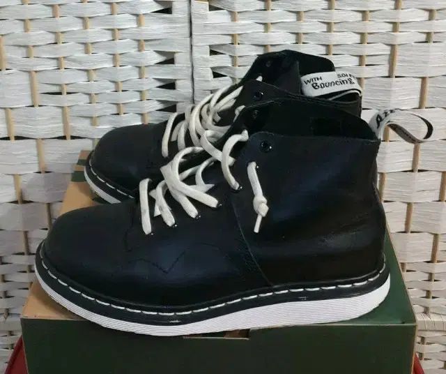 DR. MARTENS ドクターマーチン ピーター ブラック 7ホール ミッド ウォーカーブーツ 260mm