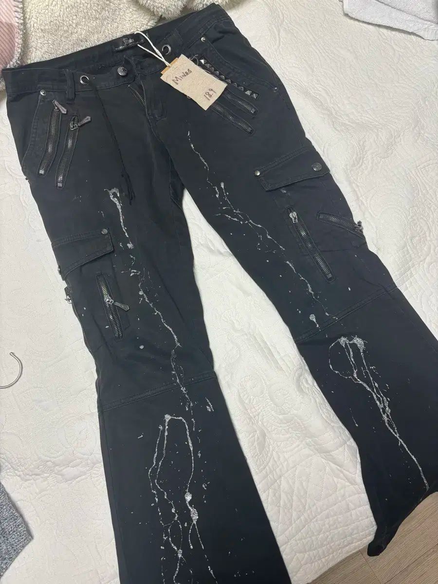 ヴィンテージ ロックシーク パンク y2k 迷彩 パンツ