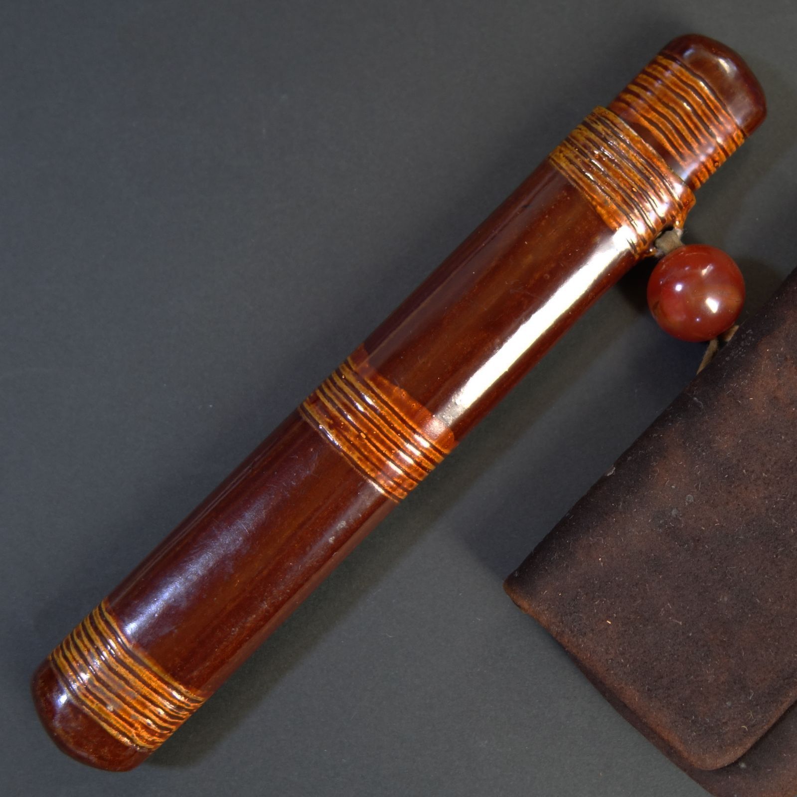 時代物 煙管 煙草入 煙管筒 金口 細工 彫刻 一式 骨董 アンティーク 時代物 煙管 煙草入 煙管筒 金口 細工 彫刻 一式 骨董 アンティーク