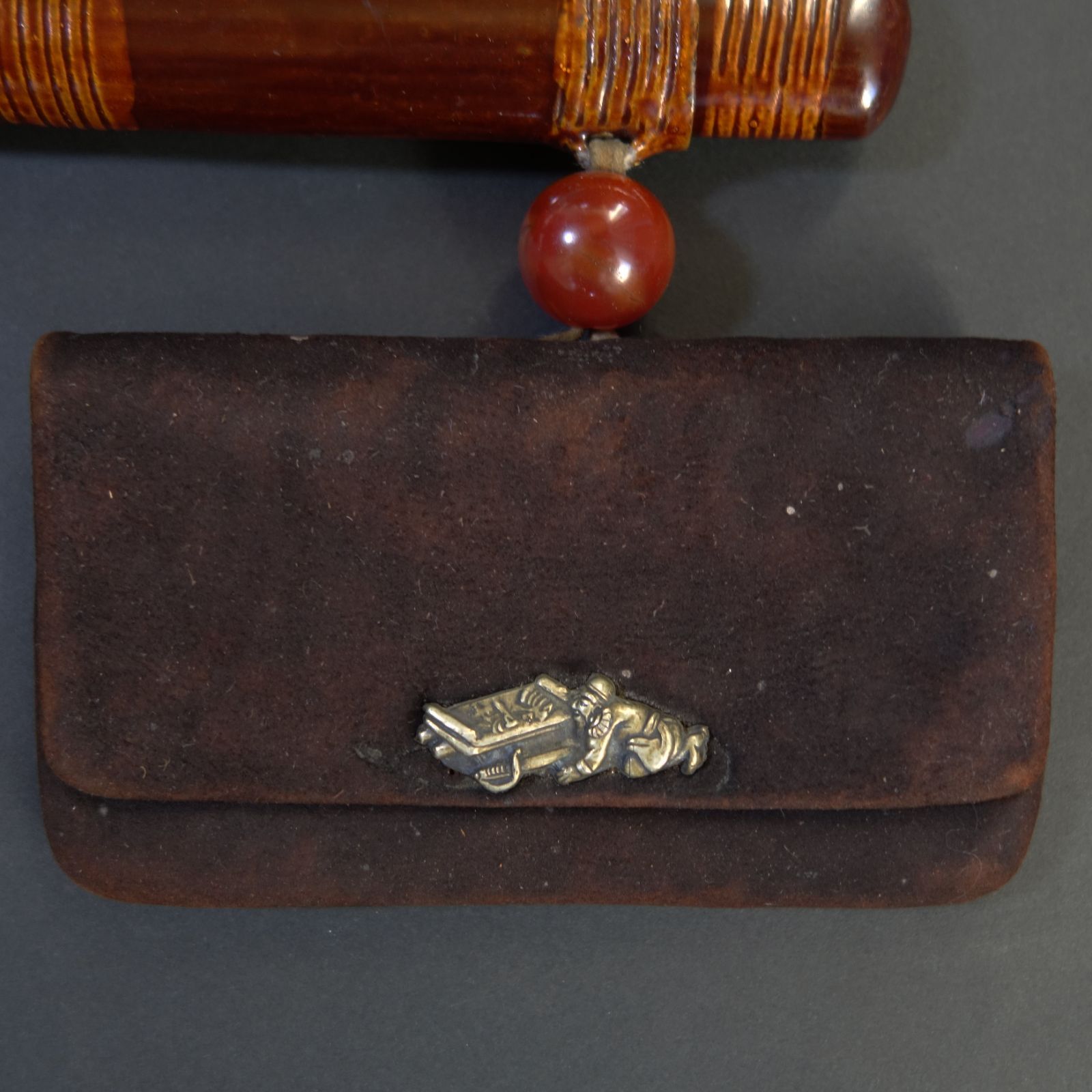 煙管　煙管筒　煙草袋　アンティーク 煙管 煙管筒 煙草袋 アンティーク