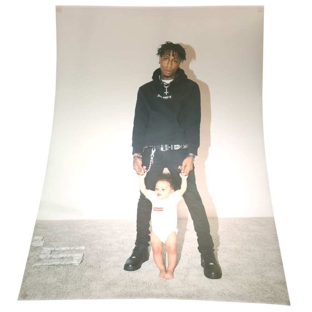 SUPREME シュプリーム 23 AW × NBA Youngboy Poster Box Hoodie ヤングボーイ フォト ポスター マルチ
