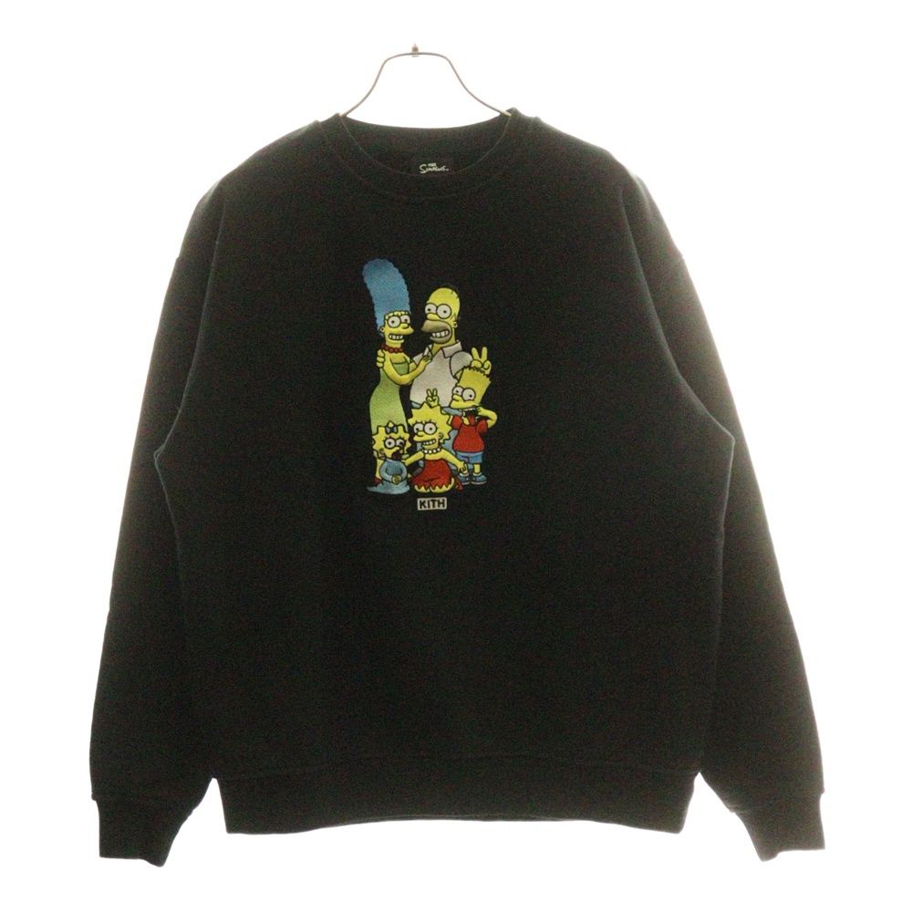 KITH キス シンプソンズ スウェット トレーナー　XL KITH (キス) ×THE SIMPSONS EMBROIDERED SWEAT シンプソンズ フロント