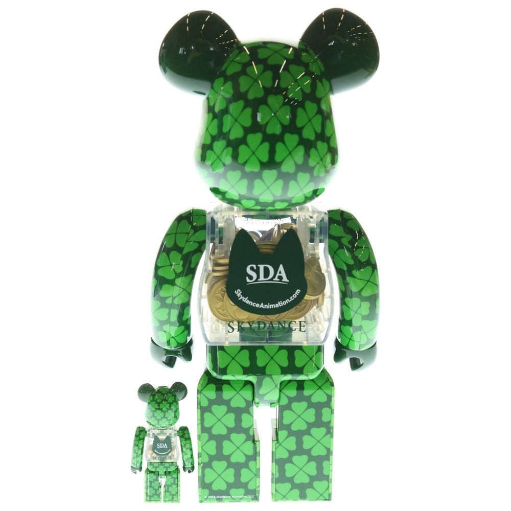MEDICOM TOY メディコムトイ BE RBRICK LUCK 400 ベアブリック ラック 人形 フィギュア グリーン