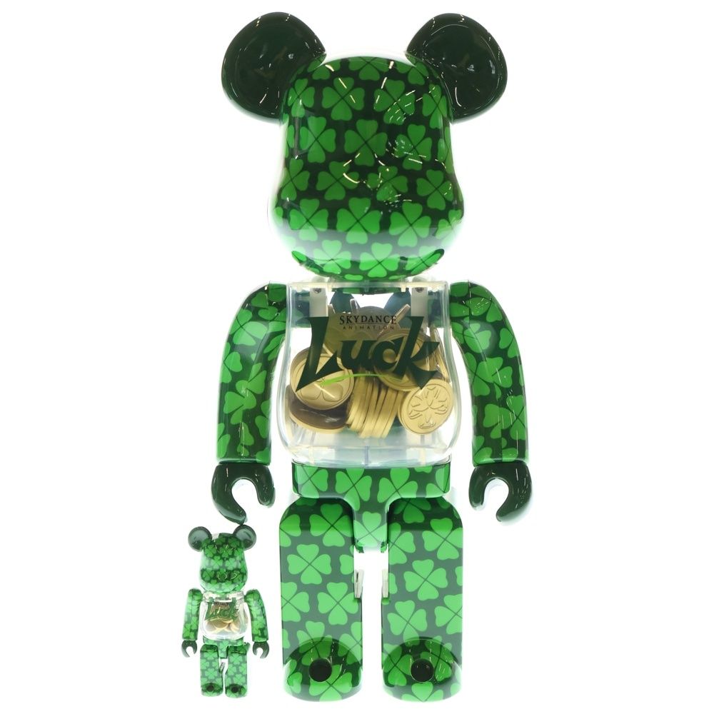 MEDICOM TOY メディコムトイ BE RBRICK LUCK - 400 ベアブリック ラック 人形 フィギュア グリーン