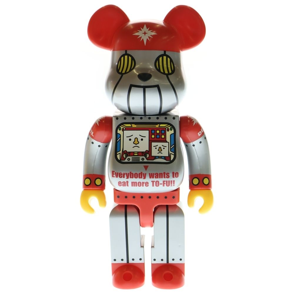 MEDICOM TOY メディコムトイ BE RBRICK EVIL BEAR 400 ベアブリック エビルベアー 人形 フィギュア レッド シルバー