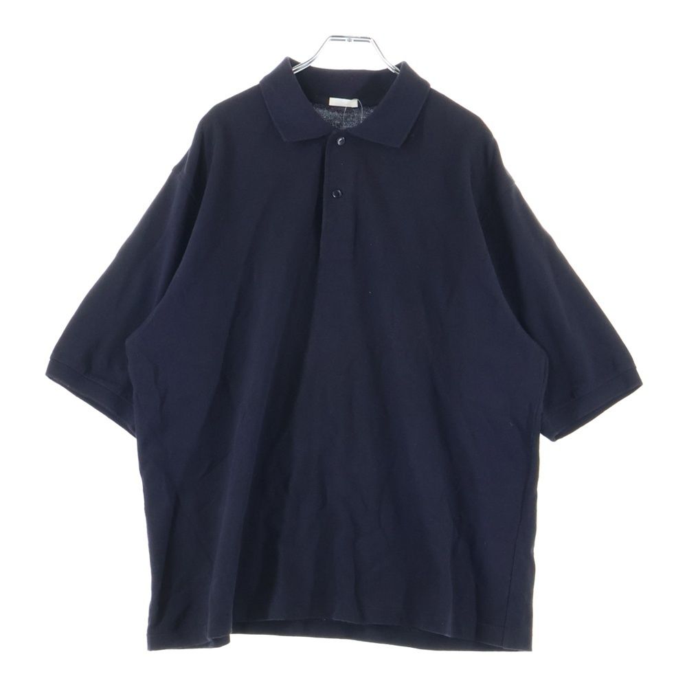COMOLI コモリ 18SS 鹿の子半袖ポロシャツ ネイビー P01-05010