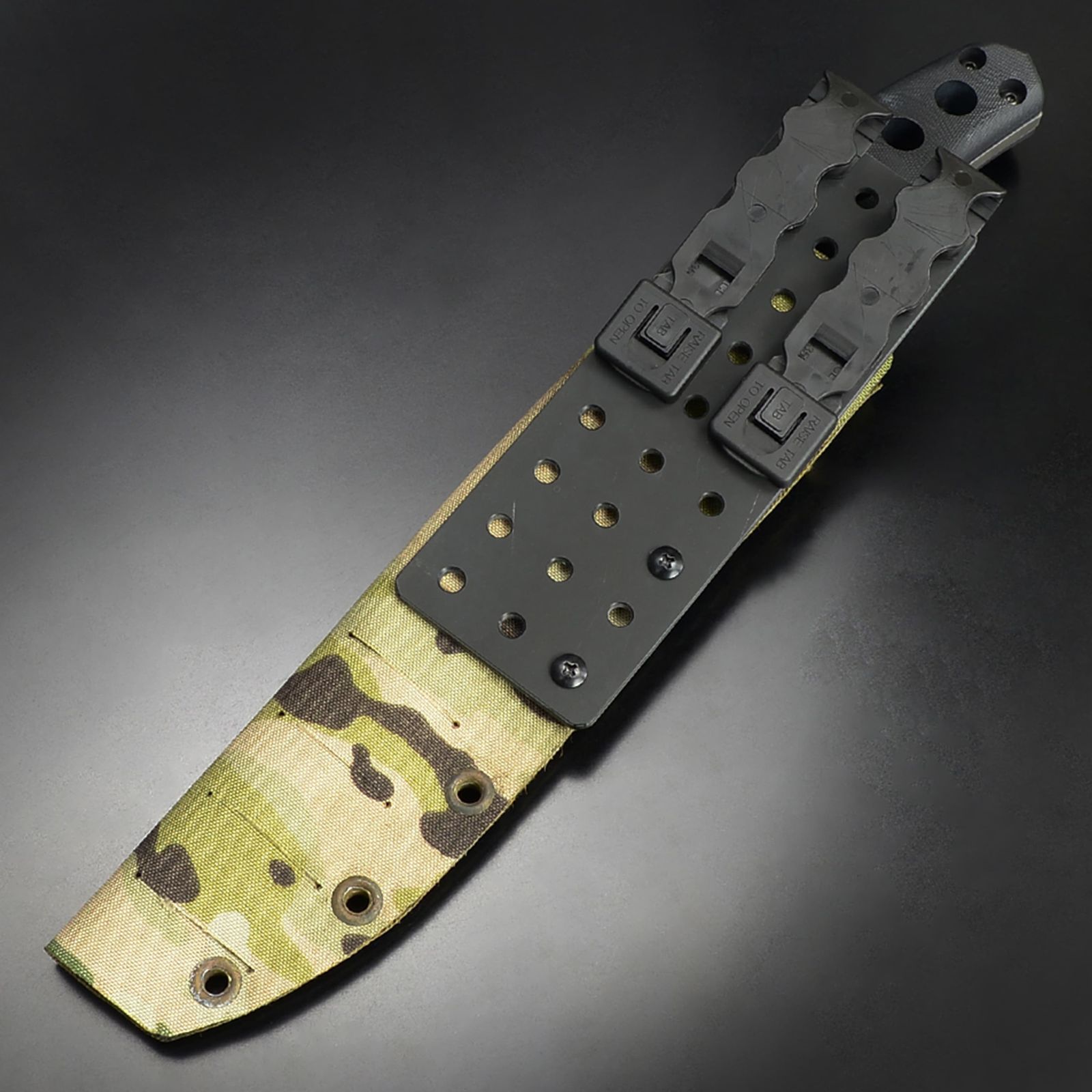 makkari knives ハンティングナイフ 筑豊山刀 間狩純平作 止め刺し用 MOLLE用シース付属 18歳以上 ミラーブレード 黒 OLIVEOS_COM_TR