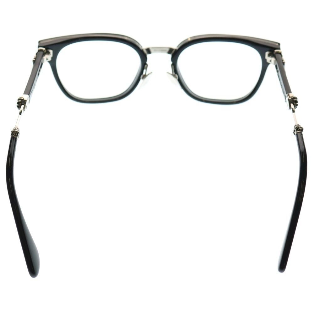【超特価】 CHROME HEARTS クロムハーツ DUCK BUTTER ダガーテンプルウェリントン アイウェア 眼鏡 ブラック 52 21‐152