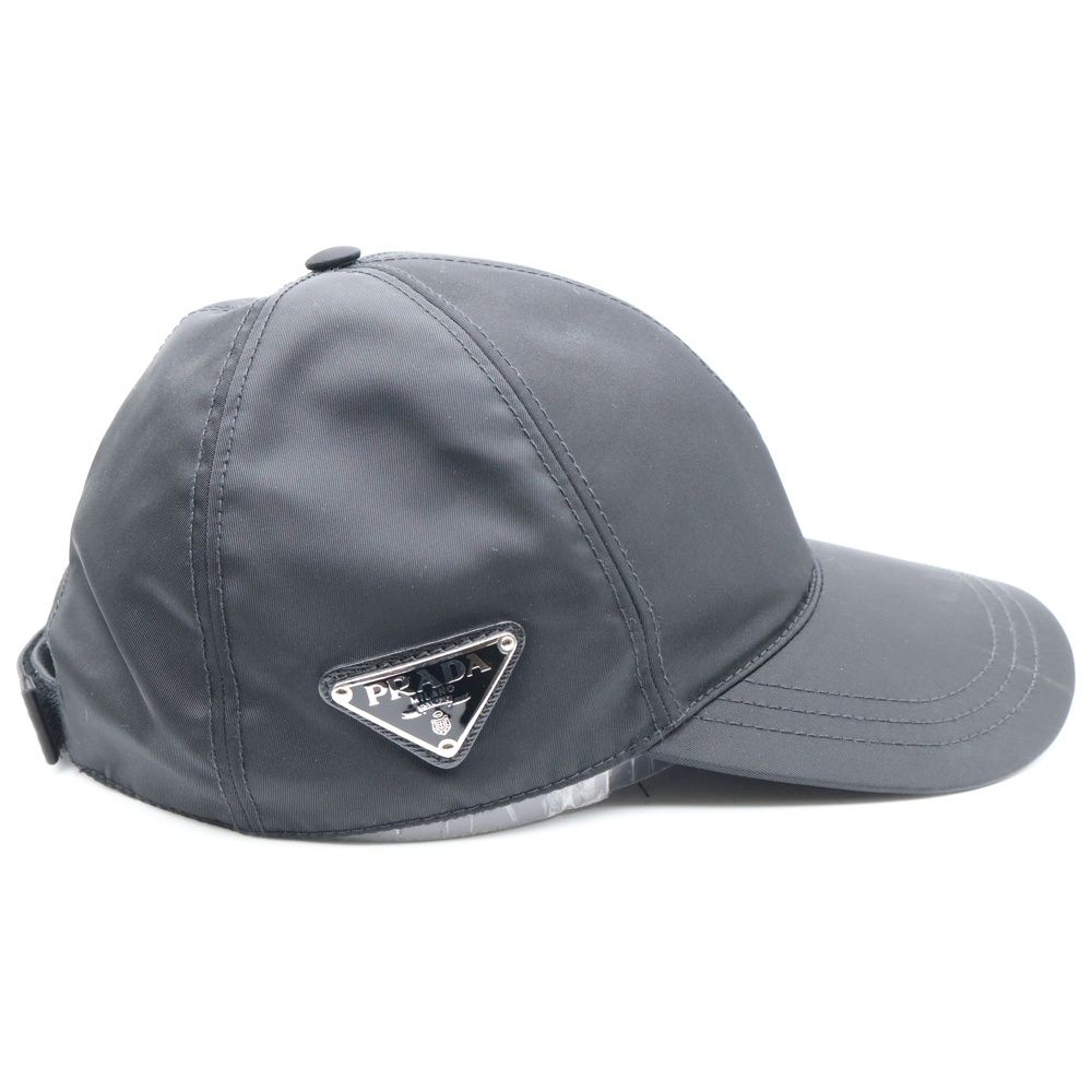 PRADA プラダ RE NYLON リナイロン トライアングルロゴ ベースボールキャップ 帽子 ブラック 1 HC 274 上下セット キャップ 