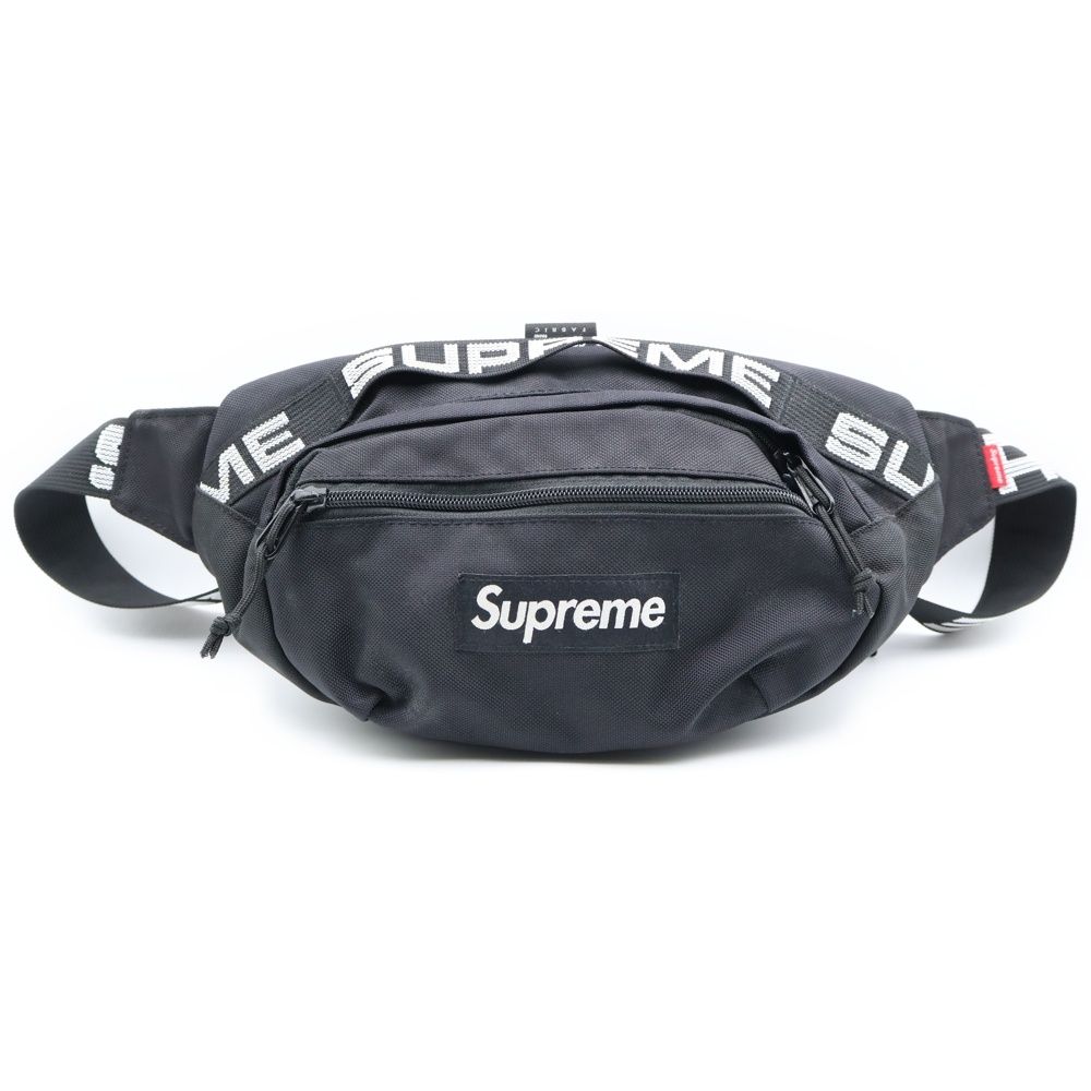 SUPREME シュプリーム 18SS Waist Bag ボックスロゴウエストバッグ ブラック