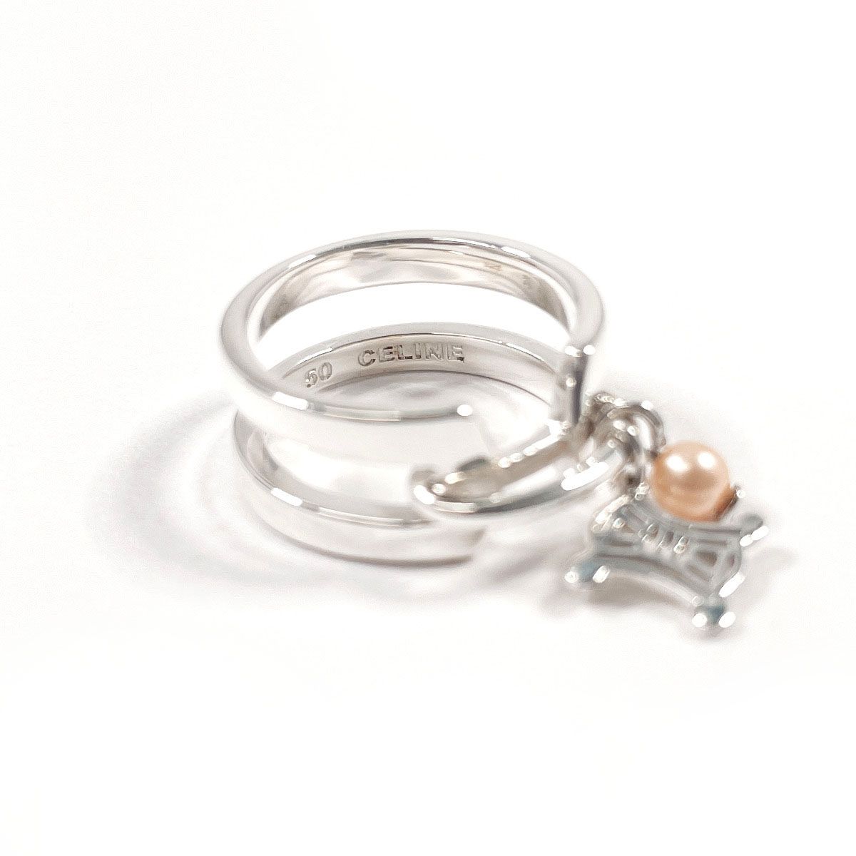 CELINE セリーヌ マカダム シルバー リング 12号 ユニセックス 指輪