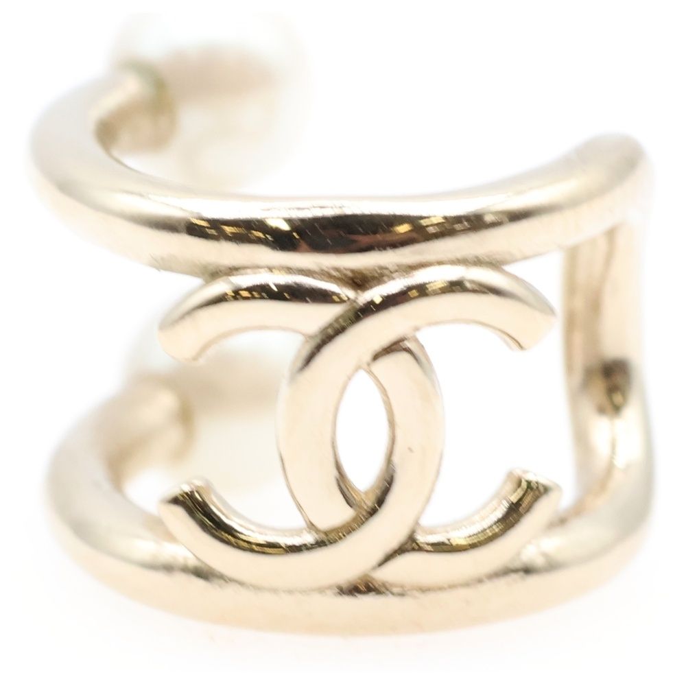 CHANEL シャネル ココマーク フェイクパールイヤーカフ イヤー ゴールド GP B21A