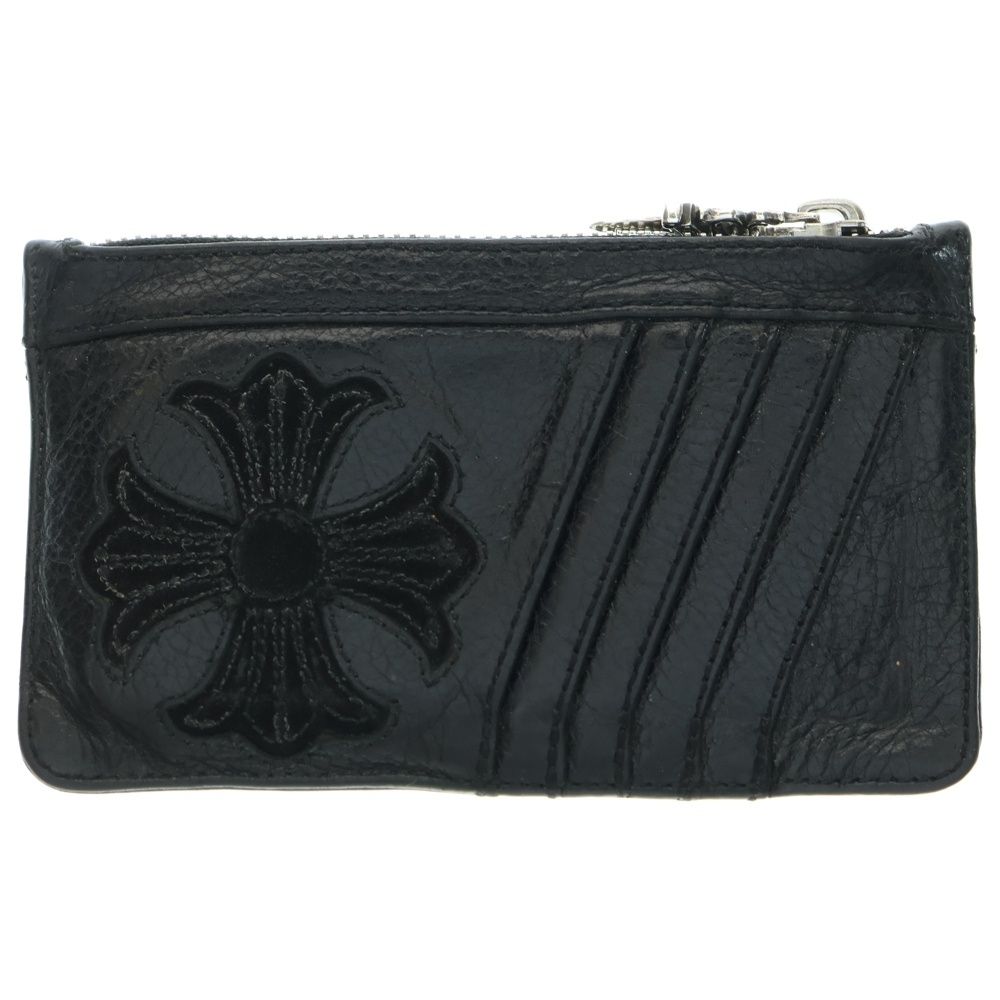 CHROME HEARTS クロムハーツ EASY MONEY SML イージーマネー CHプラスパッチ レザーカード コインケース ブラック