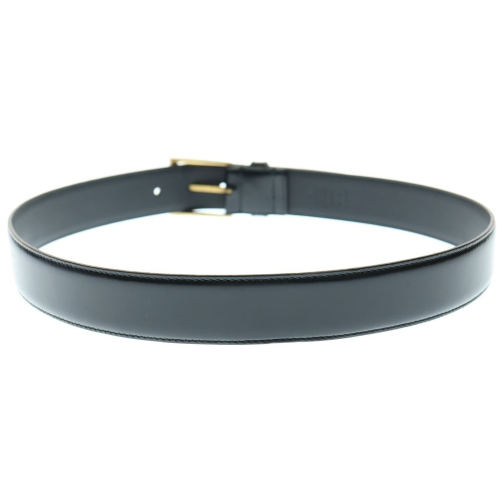 GUCCI グッチ シェリーライン ウェブトリム レザーベルト ブラック 495125