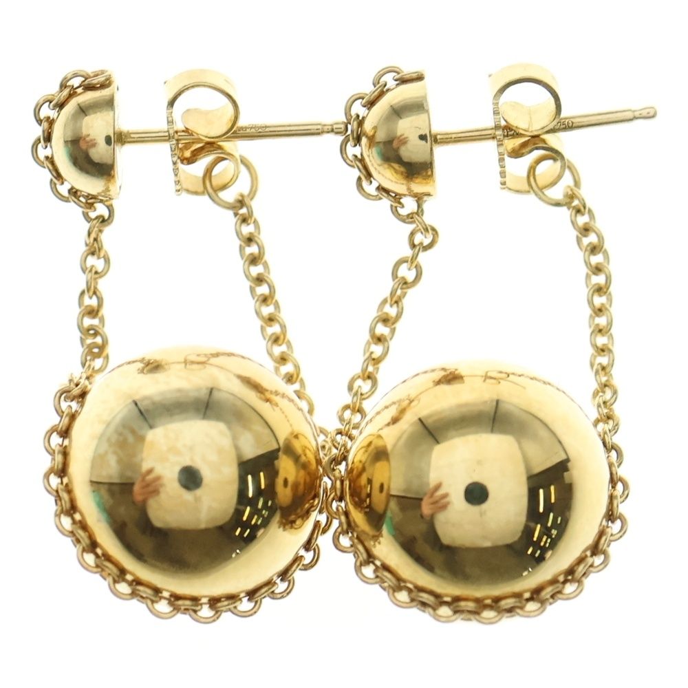 TIFFANY - Co. ティファニー ハードウェア ボール シングル ドロップピアス K18YG イエローゴールド