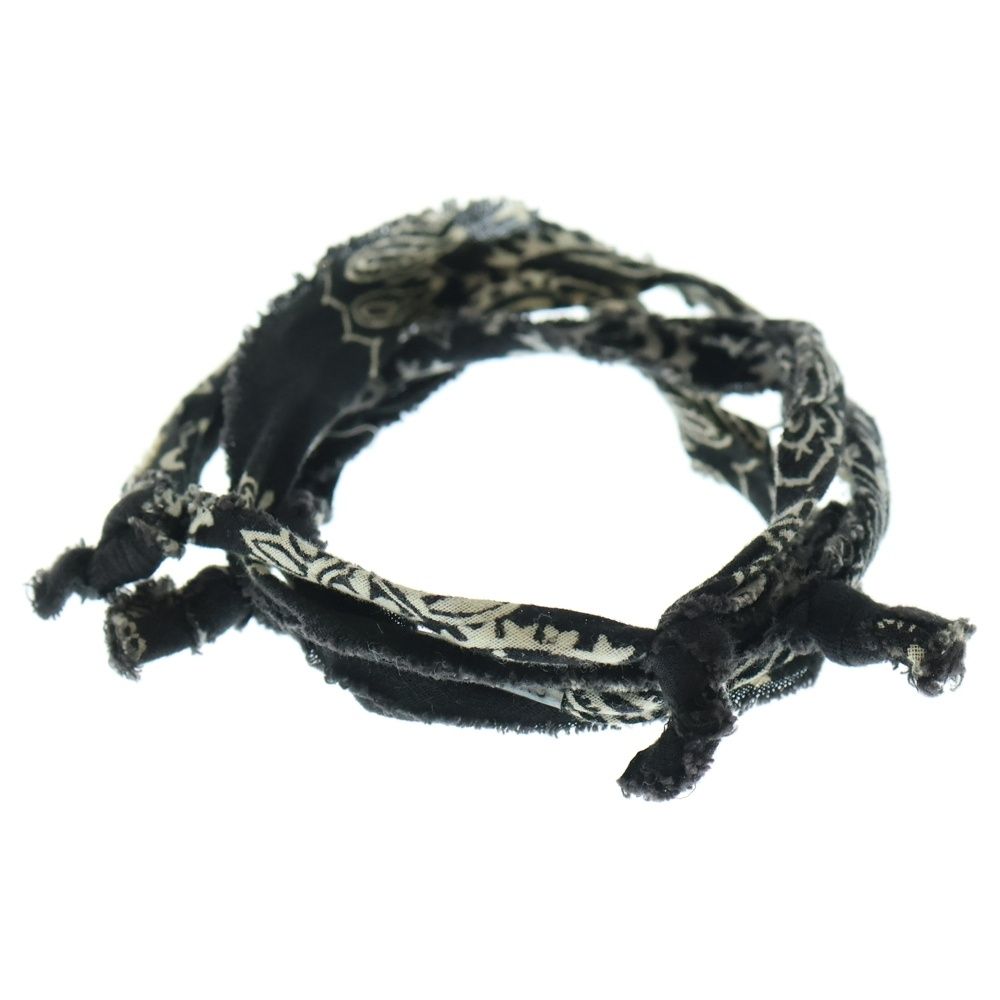 RAF SIMONS ラフシモンズ 04AW Archive WAVES期 Bandanna bracelet アーカイブ バンダナ ブレスレット ブラック