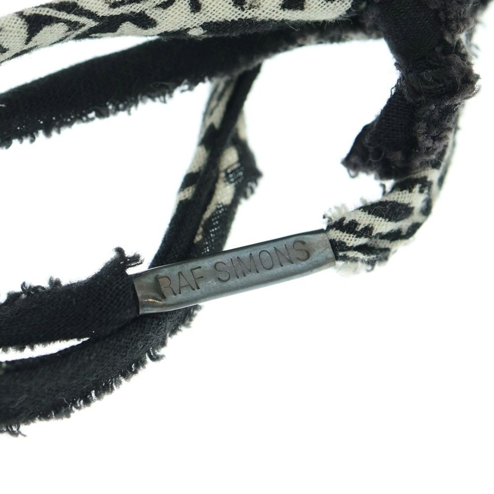  ☆限定独占販売☆! RAF SIMONS ラフシモンズ 04AW Archive WAVES期 Bandanna bracelet アーカイブ バンダナ ブレスレット ブラック