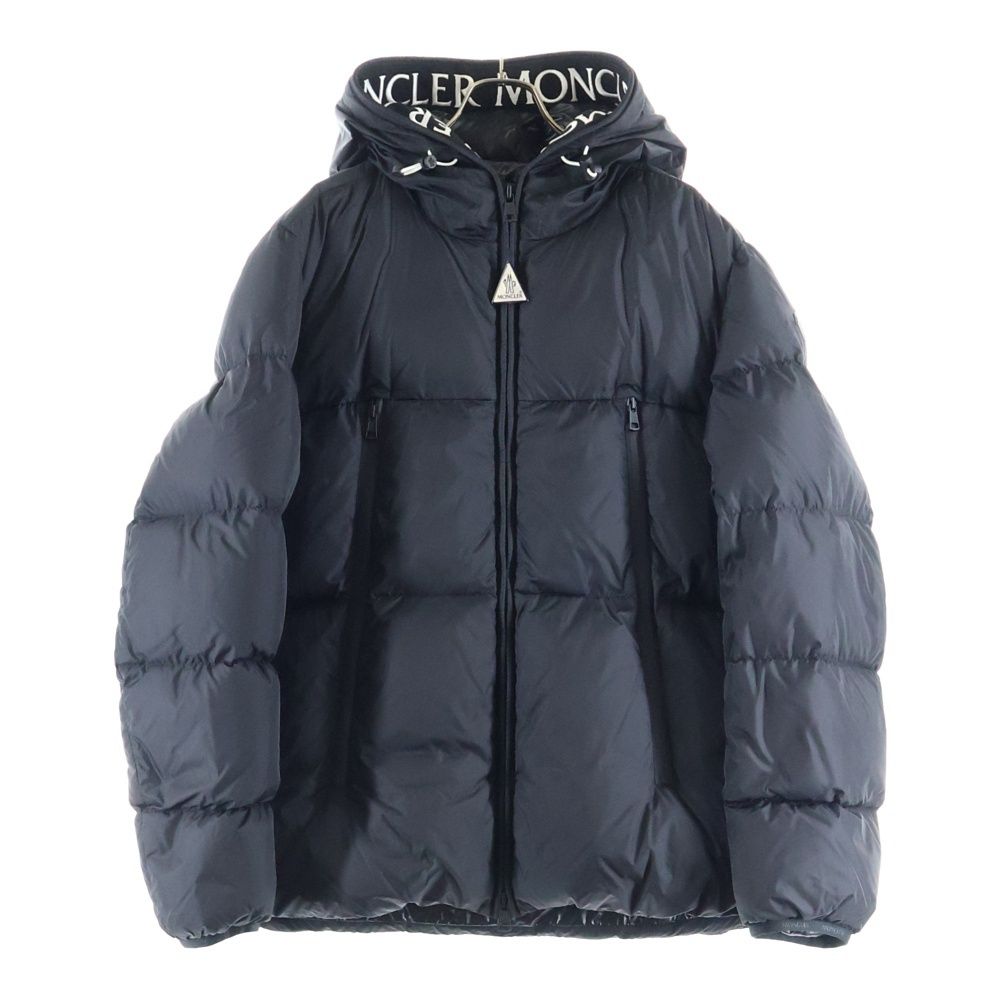 MONCLER モンクレール 19AW MONTCLA モンクラー ロゴ刺繍 ラバーワッペン フーデッド ジップアップ ダウンジャケット ブラック E20914194385