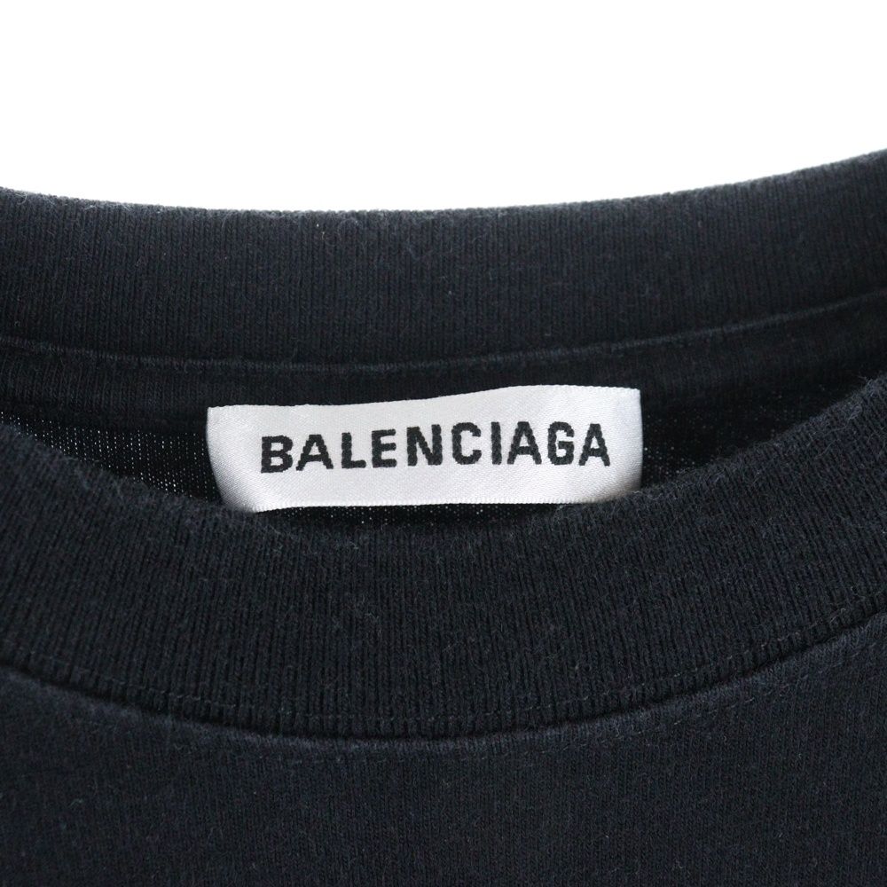 balenciaga コピーライト ブラック Tシャツ BALENCIAGA (バレンシアガ) 20SS コピーライト ロゴ クルーネック半袖T