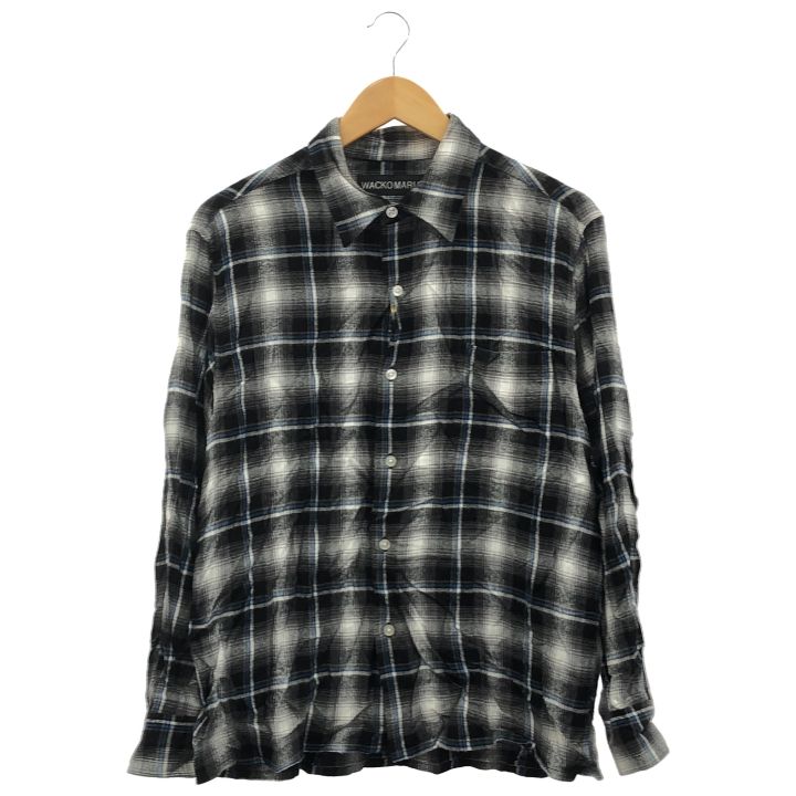 WACKO MARIA ワコマリア 25SS-WMS-RC04 CHECK REGULAR COLLAR SHIRT メンズ グレー S