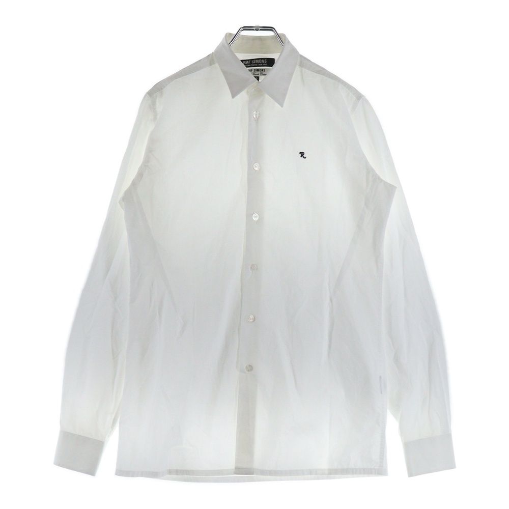 RAF SIMONS (ラフシモンズ) 08-09AW ロゴ刺繍 ドレス長袖シャツ