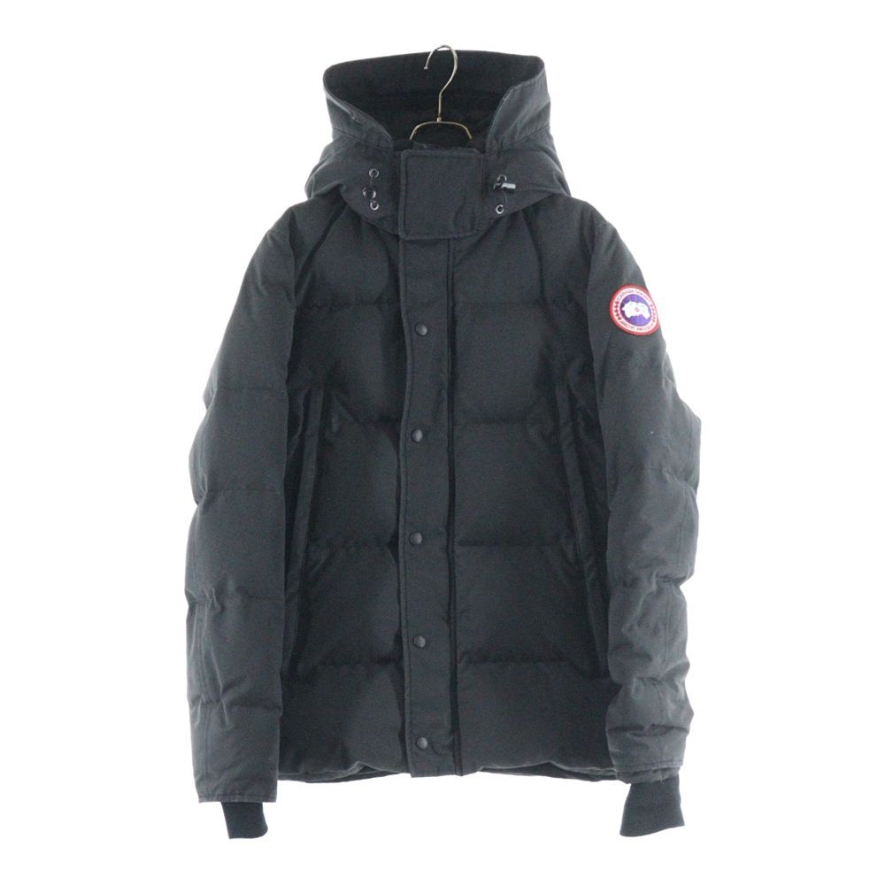 CANADA GOOSE カナダグース WYNDHAM PARKA ロゴワッペン ダウンジャケット ブラック 3808 M