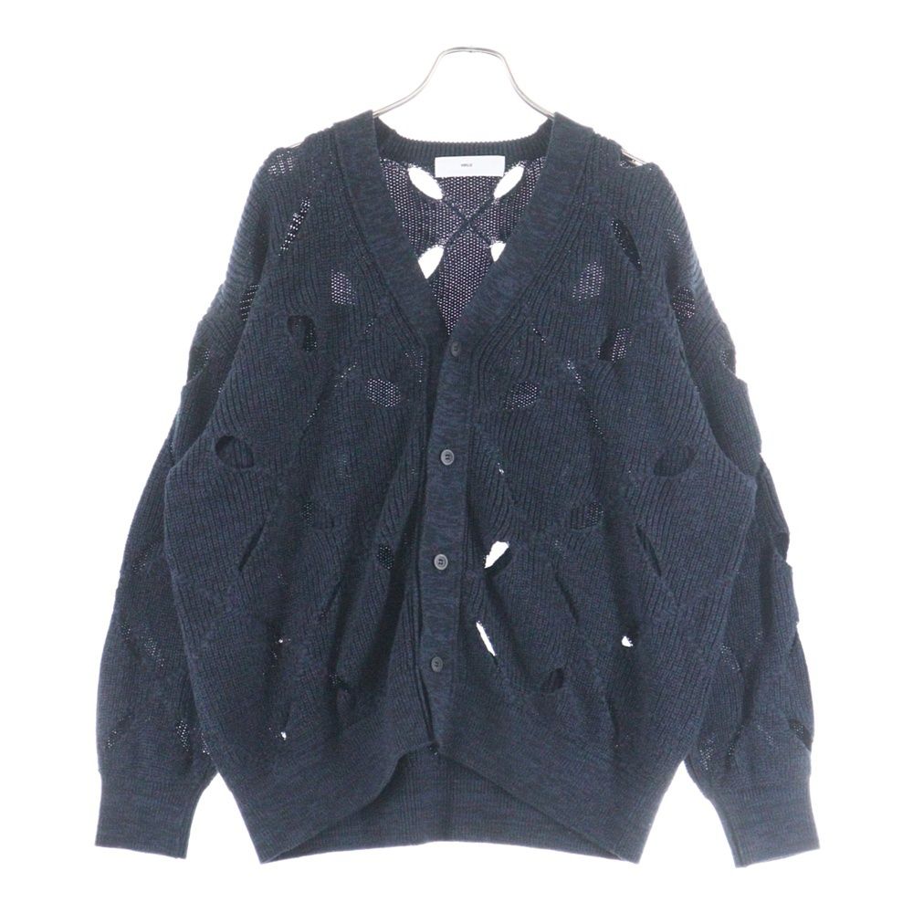 TOGA トーガ 22SS SLIT KNIT CARDIGAN スリット ニットカーディガン ネイビー TV21-XN301