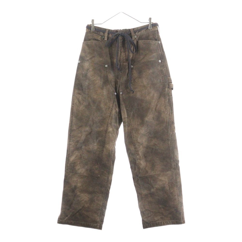 cvtvlist カタリスト 24SS ヴィンテージ加工 ペインター ダブルニー パンツ ブラウン 2401100403
