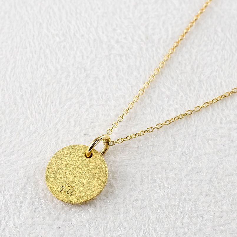  純金 24金 ペンダントトップ メンズ k 24 ネックレス ゴールド 鍛造 ダイヤモンド 0 13 ct 金 丸 トップ シンプル ネックレス アクセサリー