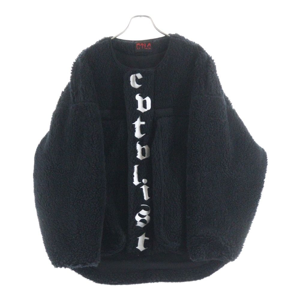 cvtvlist カタリスト フロントロゴ刺繍 ジップアップ ボンバージャケット ブラック 2401120102