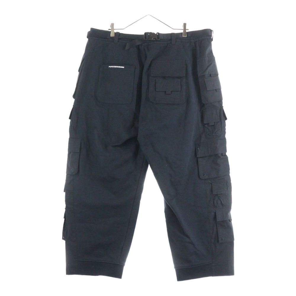 NIKE ナイキ 23SS ×PEACEMINUSONE NRG CF WIDE PANTS ピースマイナスワン ミリタリー ワイド スウェットカーゴパンツ ブラック DR0095-010