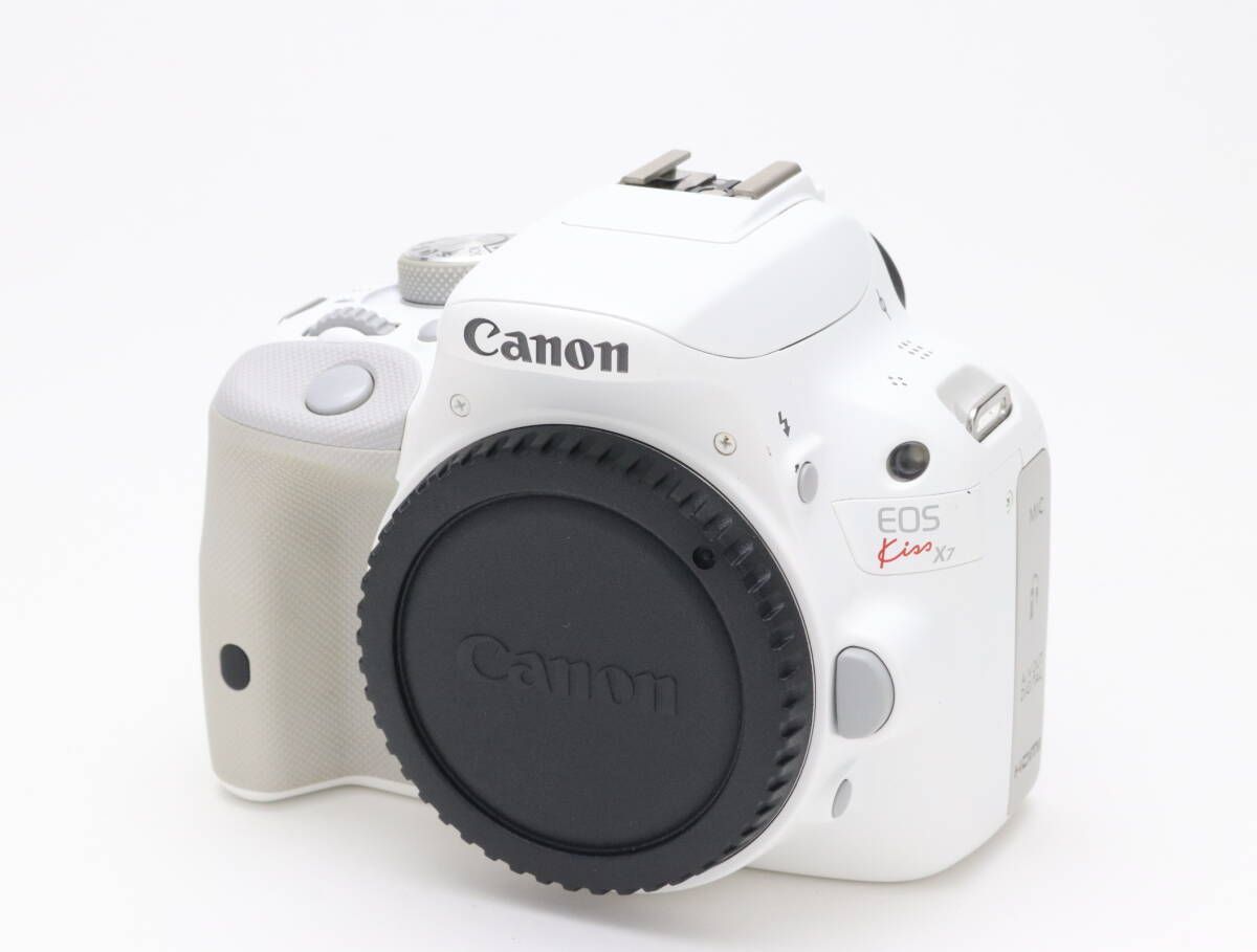 AB- Canon キヤノン EOS Kiss X7 ボディ ホワイト シャッター数 4 245枚 初期不良返品対応 111-46