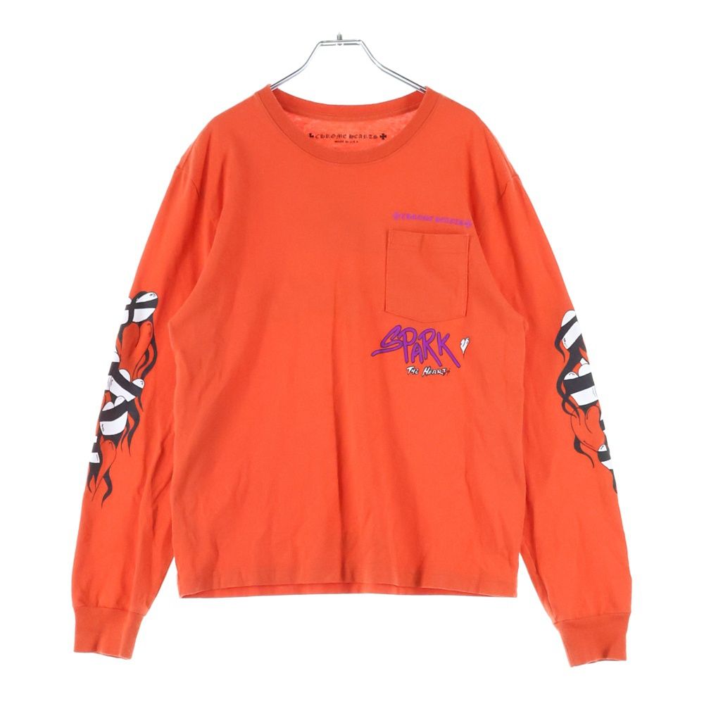 CHROMEHEARTS / クロムハーツMattyBoyオレンジ長袖カットソー CHROME HEARTS (クロムハーツ) 23SS MATTY BOY Sadistic Lipstick