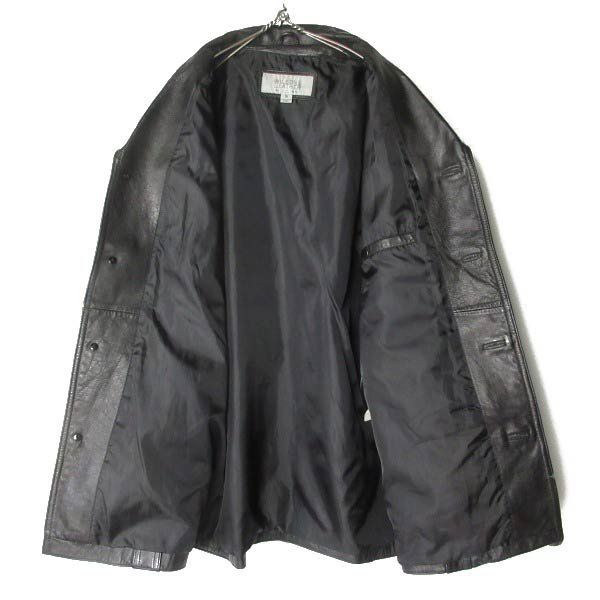 90s WILSONS LEATHER M.JULIAN レザー ジャケット S 黒 ラム カー