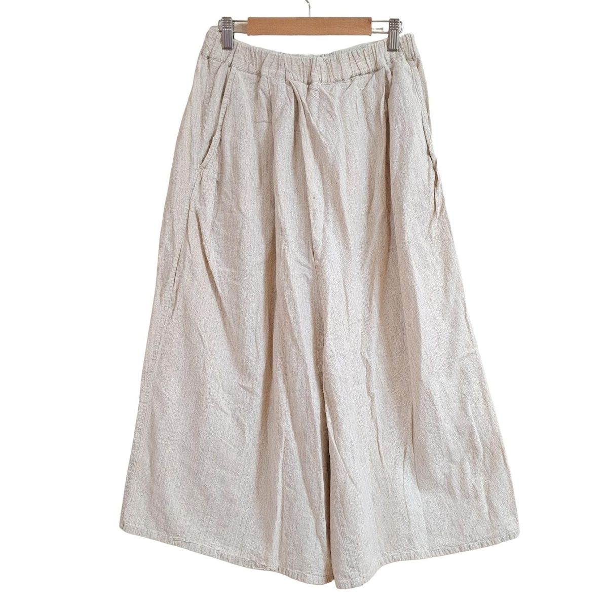 Plantation プランテーション パンツ サイズM レディース - ベージュ フルレングス ウエストゴム