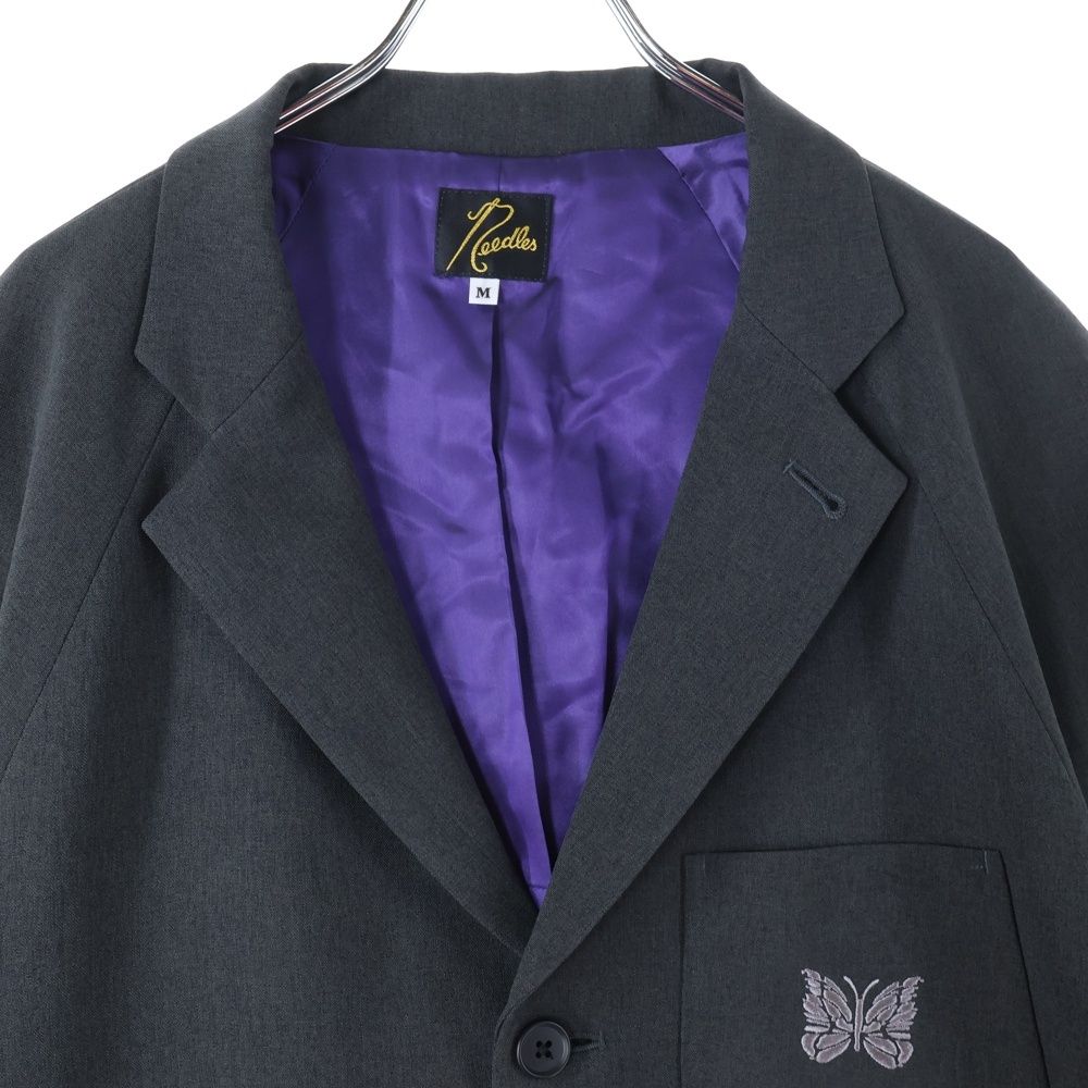 NEEDLES　テーラードジャケット　パピヨン　総柄　ネイビー　Ｓ Needles トラックジャケット パピヨン 滝藤賢一着用モデル - メルカリ