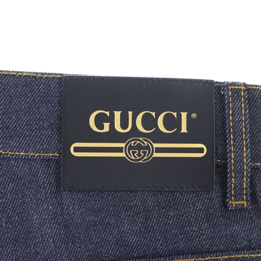 GUCCI (グッチ) GGパターン 折り返し付き ジップフライ ストレート