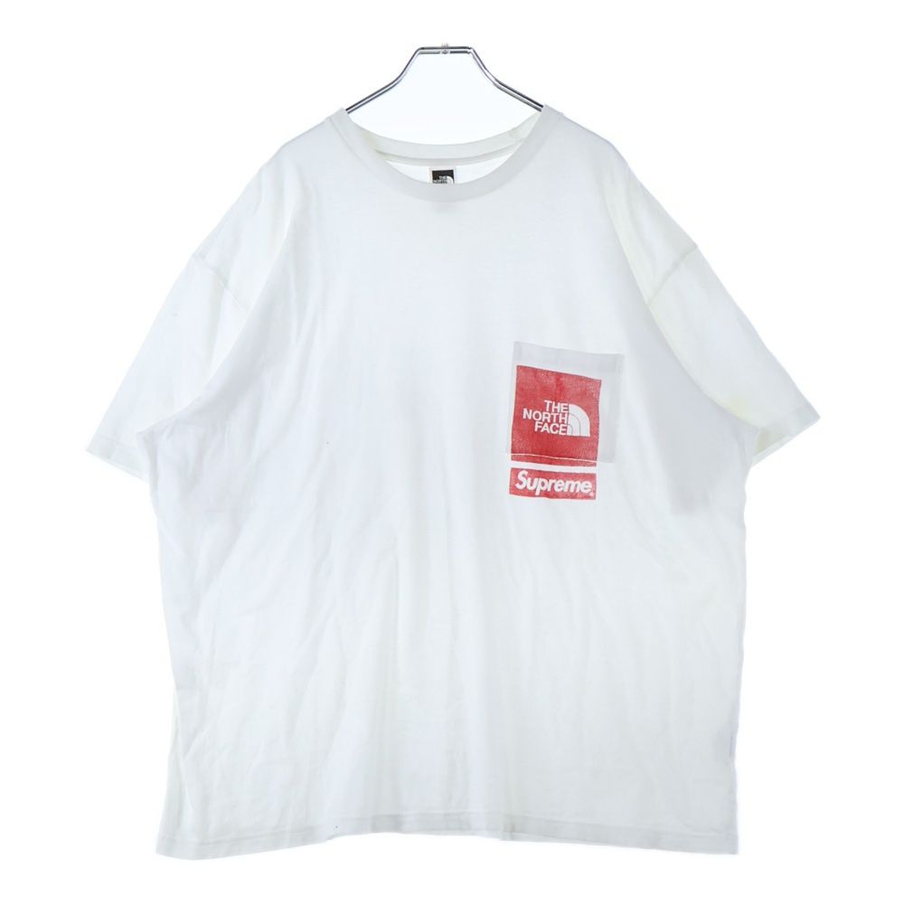SUPREME シュプリーム 23SS ×THE NORTH FACE Printed Pocket Tee ポケットプリント 半袖Tシャツ ホワイト NT02309I