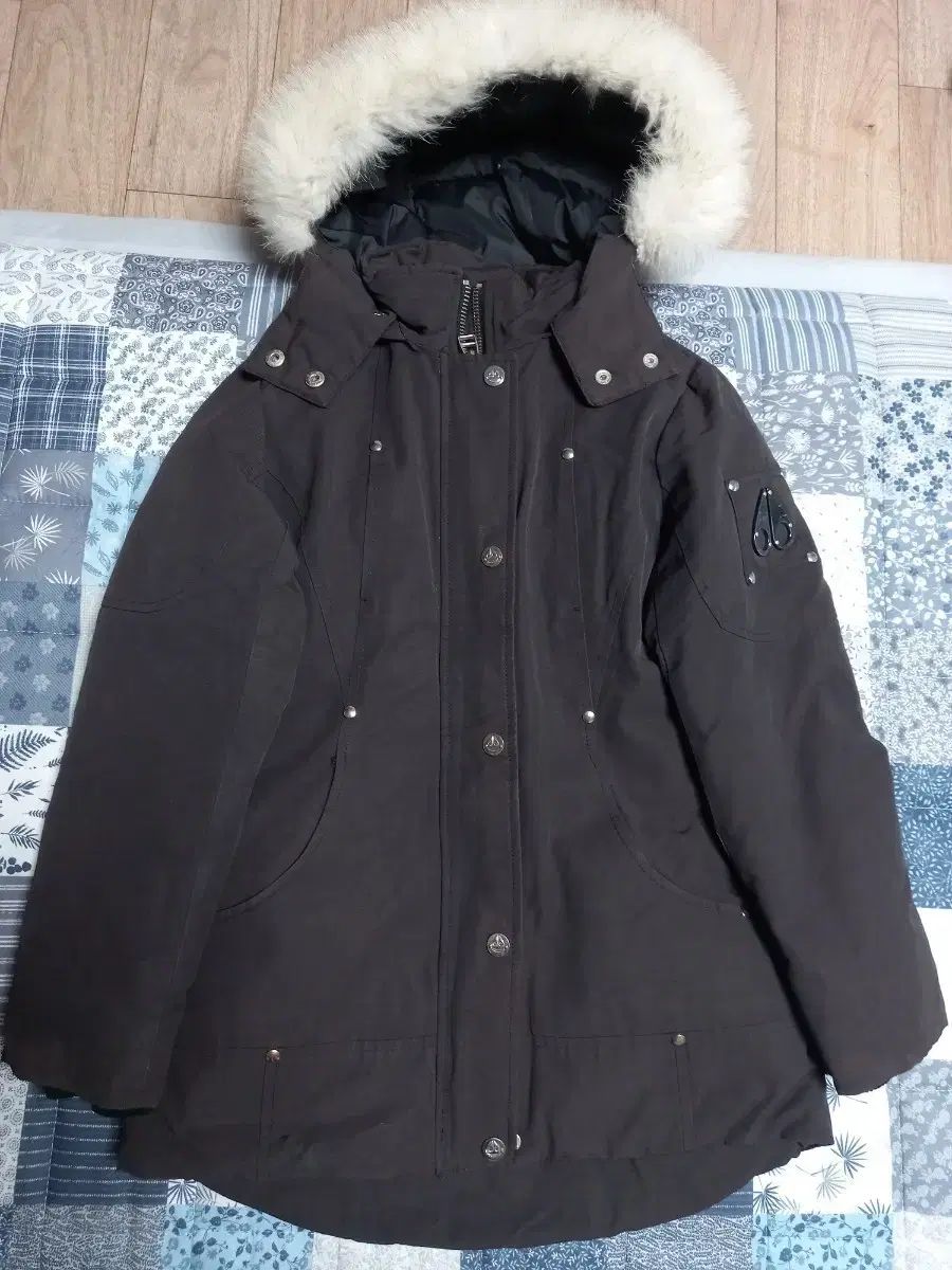 ムースナックルズ ダウン ブラウン キッズ 7-8歳