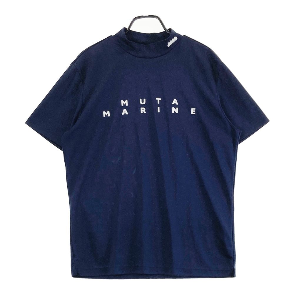 サイズ 5 MUTA MARINE ムータマリン ハイネック 半袖Tシャツ ネイビー系 240101548042 ゴルフウェア メンズ ストスト