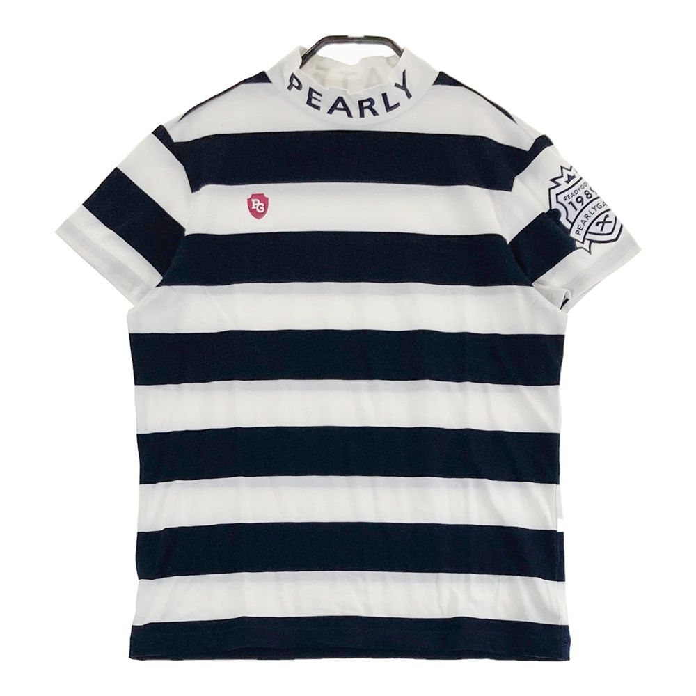 サイズ：2 PEARLY GATES パーリーゲイツ モックネック 半袖Tシャツ