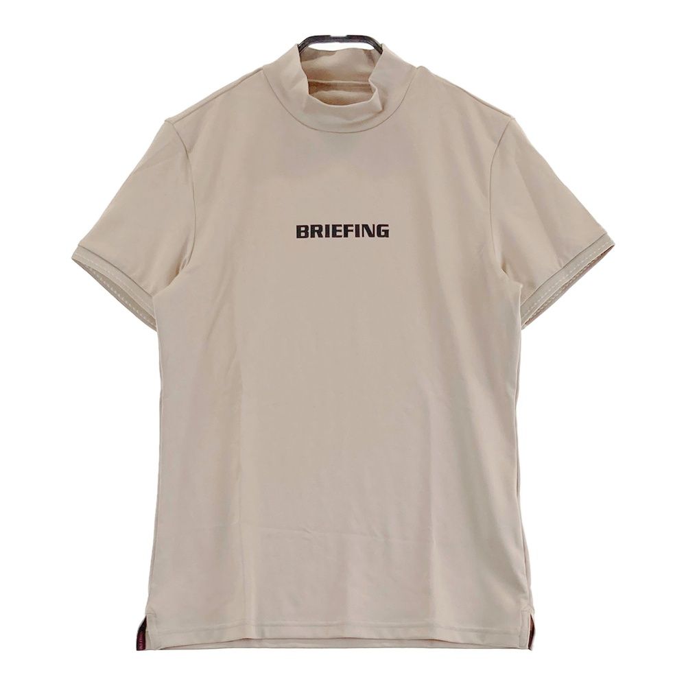 サイズ S BRIEFING GOLF ブリーフィング ハイネック 半袖Tシャツ ベージュ系 241003000475 ゴルフウェア レディース ストスト