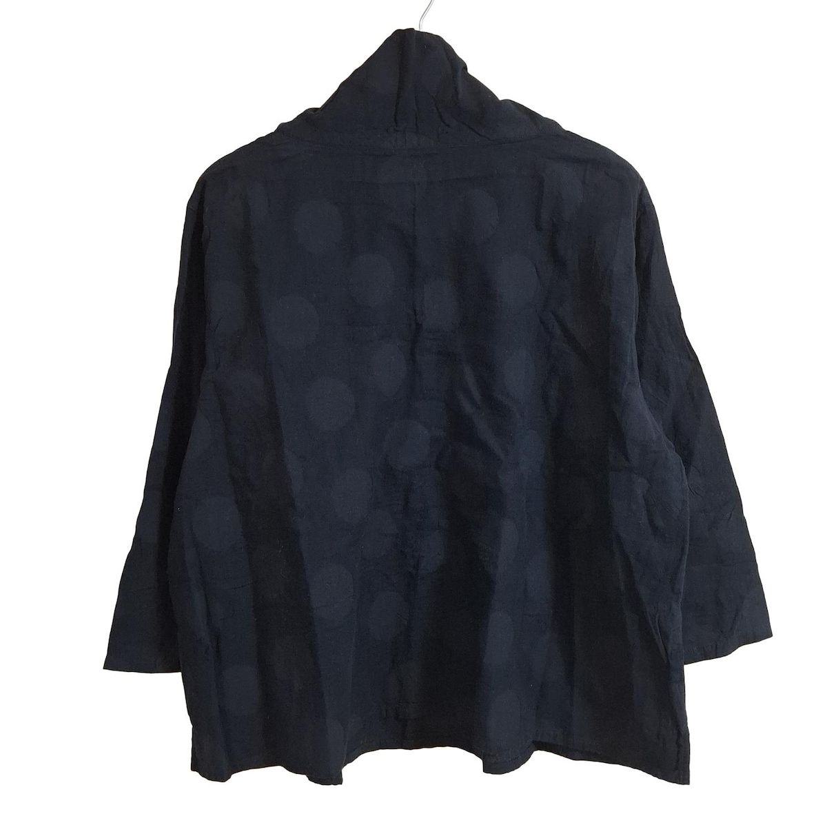 Plantation プランテーション 長袖カットソー サイズ2 M レディース - 黒 タートルネック ドット柄