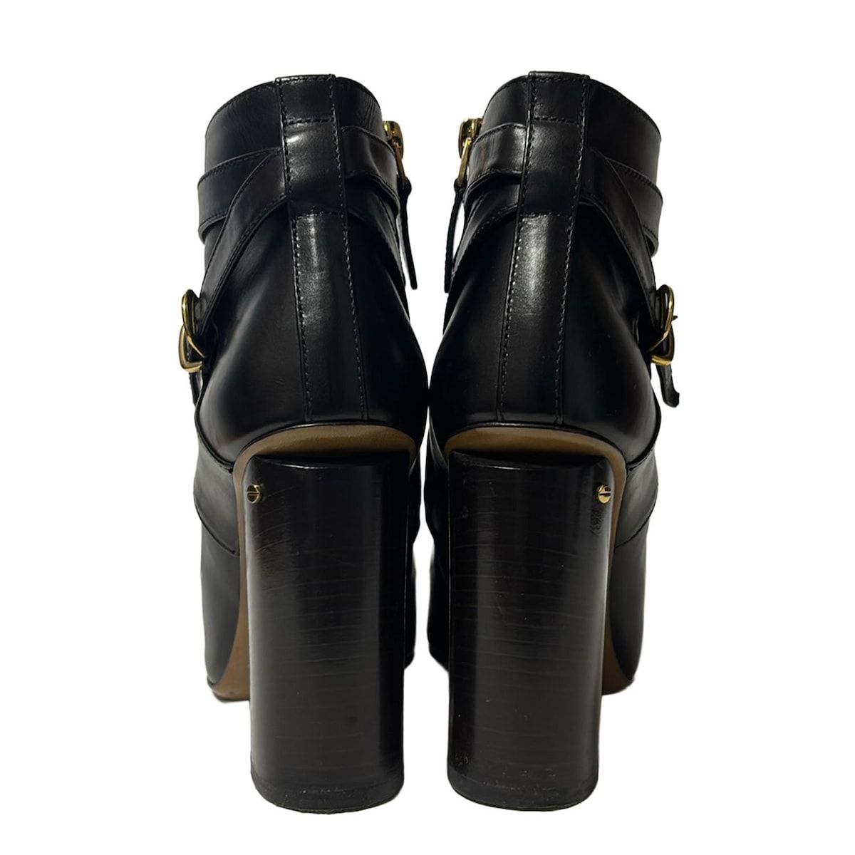 BALLY(バリー) ショートブーツ 35 レディース - 黒 アウトソール張替済