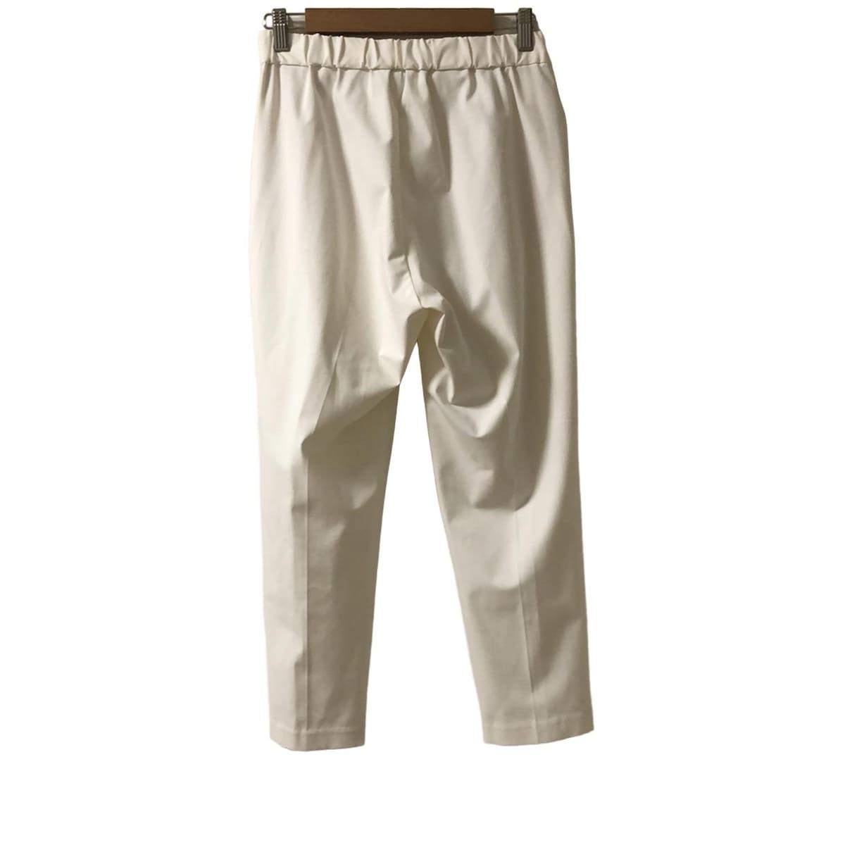 mizuiro ind ミズイロインド パンツ レディース - 白 フルレングス ウエストゴム